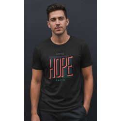 Remera M Hope. Negra Rma-n40