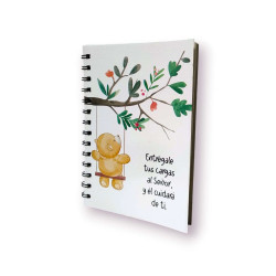 Cuaderno A5 Anillado Tapa Flexible 13.5 X 19 Cm. Sf.n3 . Entregale Tus Cargas Al Señor....