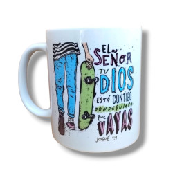 Taza Mug De Ceramica -el Señor Tu Dios- Jdc.