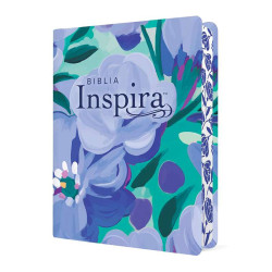Biblia Inspira  Letra Grande – Imitacion Piel Ramo Azul. Ntv