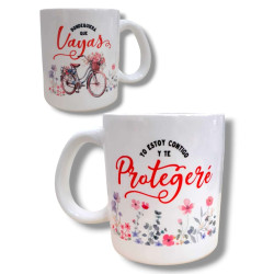 Taza  De Ceramica  -yo Estoy Contigo Y Te Protegere...-jdc.