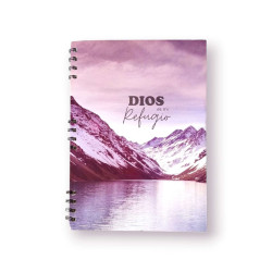 Cuaderno A4 Anillado Tapa Flexible Sf N1. Dios Es Mi Refugio...b 1009