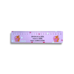 Regla Señalador De Carton. Rosa  20 Cm. Den Gracias Al Señor..