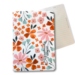 Cuaderno A5 Abrochado.tapa Flexible. Agradecida Siempre. Cod B 6014