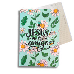 Cuaderno A5 Abrochado.tapa Flexible.jesus Mi Fiel Amigo. Cod B 6010