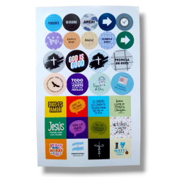 Plancha De Sticker Planificar O Biblejournaling.god Is Good...sf