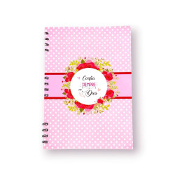 Cuaderno A4 Anillado Tapa Flexible Sf N1. Confia Siempre En Dios.
