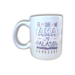 Taza  De Ceramica  -el Que Me Ama...jn 14:23 -jdc.