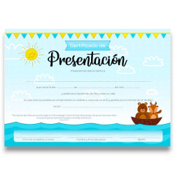 Certificado De Presentacion Niño.sf
