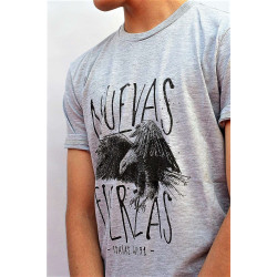 REMERA L NUEVAS FUERZAS GRIS CLARO