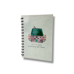 Cuaderno A5 Anillado Tapa Flexible 13.5 X 19 Cm. Sf.n3- Yo Y Mi Casa Serviremos Al Señor.-. B 3011