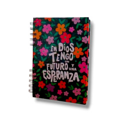 Cuaderno A5 Tapa Dura Sf. 100 Hojas. N3 .-en Dios Tengo Un Futuro Y Una Esperanza