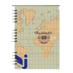 Cuaderno Mediano Anillado Tapa Flexible Sf N2. The World God Needs. B 2002