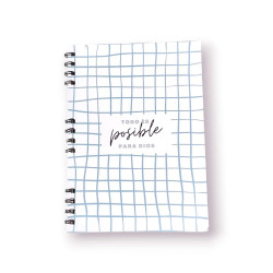 Cuaderno Mediano Anillado Tapa Flexible Sf N2. Todo Es Posible Para Dios.b 2009