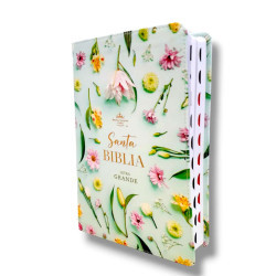 Biblia Rvr60 Colección Supreme Turquesa Con Flores