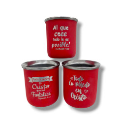 Mate Termico De Acero Inoxidable. Rojo