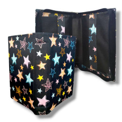 FUNDA GRANDE DE TELA ESTAMPADA  CON...