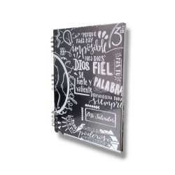 Cuaderno A4  Anillado Tapa Dura Sf. Mi Salvador. A 104