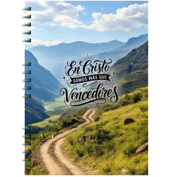 Cuaderno A4 Anillado Tapa Dura Sf. Soy Mas Que Vencedor 20 X 27cm. A 103