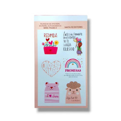 Plancha De Sticker Sf. Frases 3