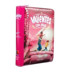 Biblia De Niño Valientes Con Jesus Rosa