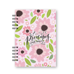 Cuaderno A5 Tapa Dura Sf. 100 Hojas. N3 No Te Preocupes Por Nada. A309