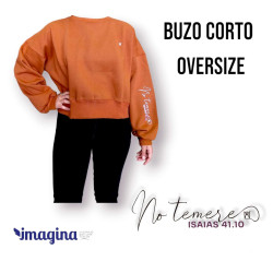 Buzo Oversize Corto. No Temere. Terracota