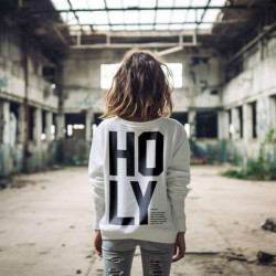 Buzo S Holy. Blanco. Chona