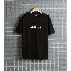 Remera M Sovereign. Negra. Chona