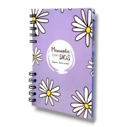 Diario Devocional Momentos Con Dios. Margaritas.a5 Anillado
