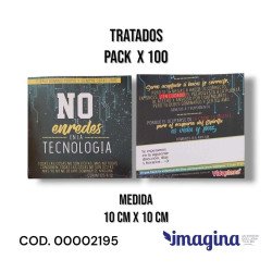 TRATADOS PACK 100 UNIDADES. NO TE...
