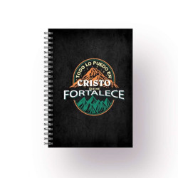 Cuaderno A4 Anillado Tapa Flexible Sf N1. Todo Lo Puedo En Cristo
