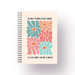Cuaderno A4 Anillado Tapa Flexible Sf N1. Todo Ayuda Para Bien
