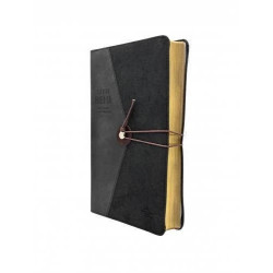 Biblia Reina Valera 1960 Vintage – Con Concordancia – Letra 11.5 Pts – Tapa Pu – Gris/negro