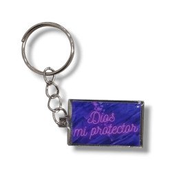 LLAVERO PLACA DE ALUMINIO. DIOS MI...