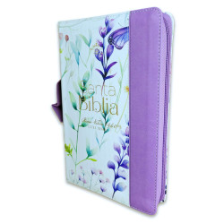 Biblia Reina Valera 1960- Con Cierre E Índice -colección Pretty Lila