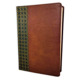 Biblia De Estudio Scofield Verde Castaño Simil Piel