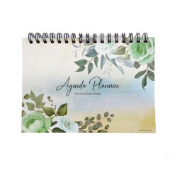 Agenda Planner. Verde. Planificador Anual. Sf