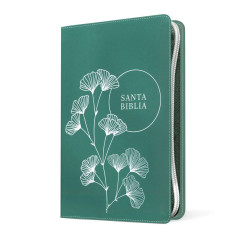 Biblia Nueva Traducción Viviente – Tapa Imitación Piel Verde Con Cierre  Letra 11pt  18x25 Cm
