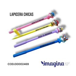 LAPICERA CON APLIQUE DE GOMA CHICAS