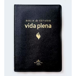 Biblia De Estudio Vida Plena Piel Reina Valera 1960