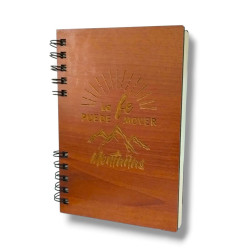 Cuaderno A5 Tapa De Madera Sf. La Fe Puede Mover Montanas. M 352