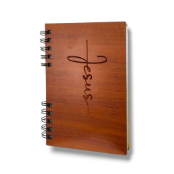 Cuaderno A5 Tapa De Madera Jesus.sf. M355