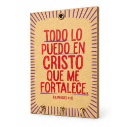 Porta Llaves. Todo Lo Puedo En Cristo Que Me Fortalece... Jdc