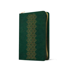 Biblia Ntv Nueva Traducción Viviente Filament Ultrafina Símil Piel Verde Esmeralda Cierre