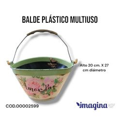 BALDE PLASTICO MULTIUSO/...