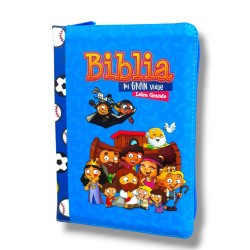 Biblia Mi Gran Viaje 045 Rvr60 Imitación Piel Con Cierre Azul
