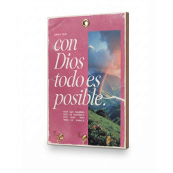 Porta Llaves Con Dios Todo Es Posible. Jdc