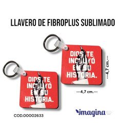 LLAVERO DE FIBROPLUS SUBLIMADO. DIOS...