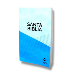 Biblia Ntv Tapa Rustica  Celeste